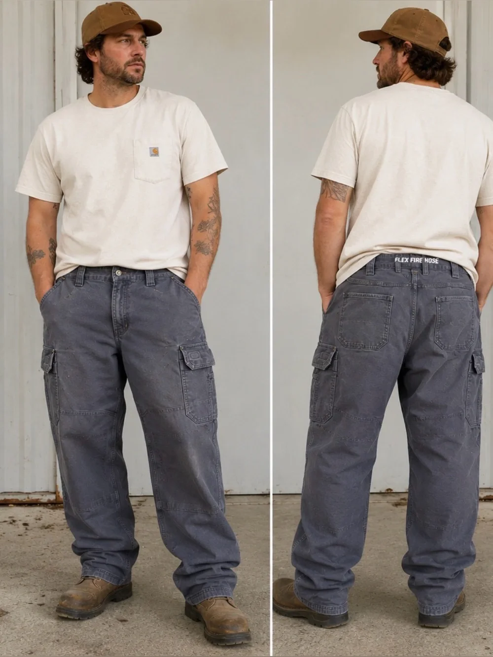Duluth Trading Co Flex Fire Hose Cargo Work Pants Men’s 40x30